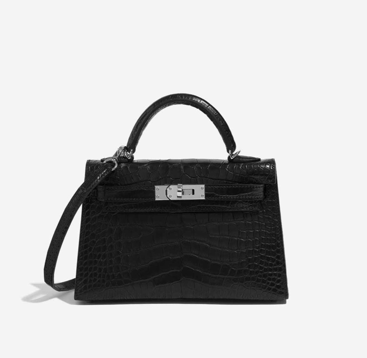 Nelly 19 Noir Caïman Argent